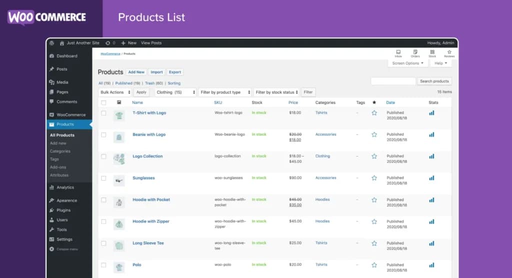 woocommerce