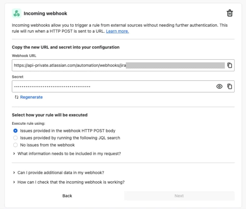 Jira IncomingWebhook