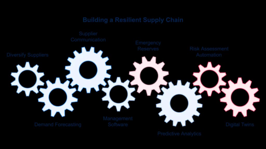 A supply chain - visual selection