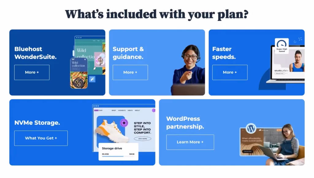 bluehost plan features