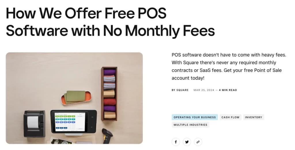 square pos free