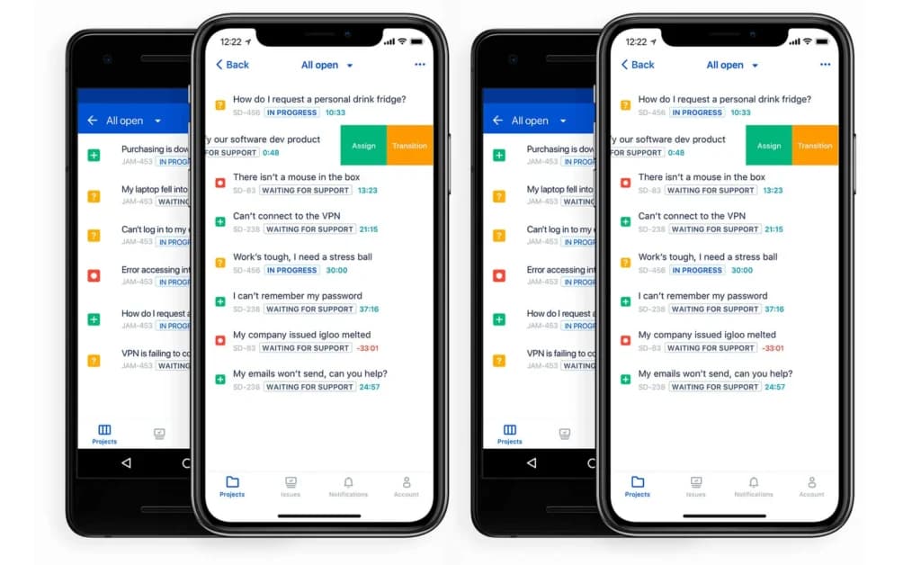 Jira ITSM Mobile app access