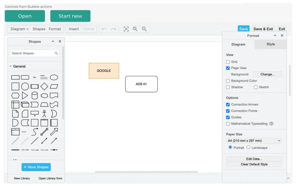Bubble Drag-and-Drop Visual Editor