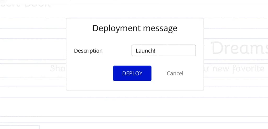 Bubble One-Click Deployment