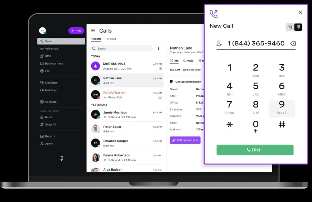 Vonage voip platform