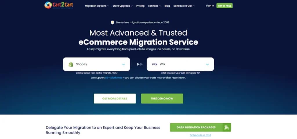wix Third-party migration