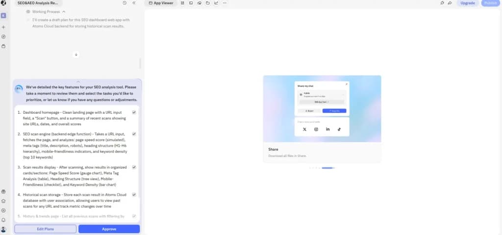 Atoms ai agent process